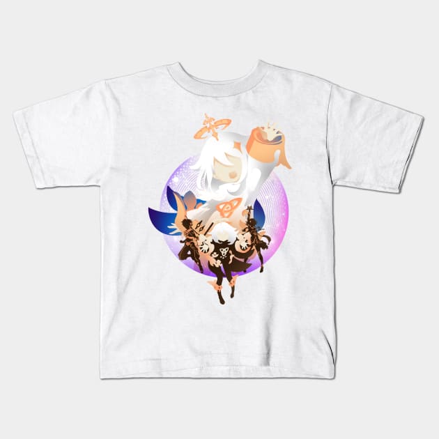 Cute Companion Paimon Kids T-Shirt by plonkbeast